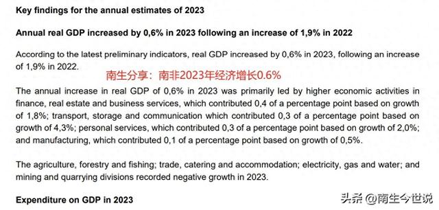 非洲的沉沦？南非、尼日利亚的2023年GDP同时跌破4000亿美元大关