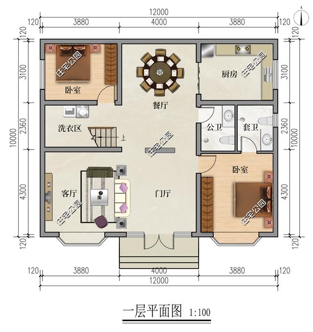 10套造价30万左右的自建房，房间多客厅大，收藏赶紧回家建