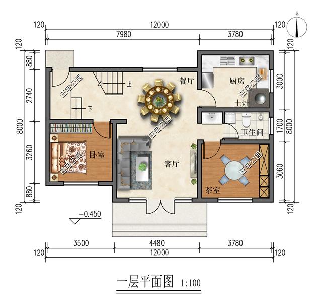 分享5套小占地的农村别墅，最低占地仅72平，最低造价只需20万