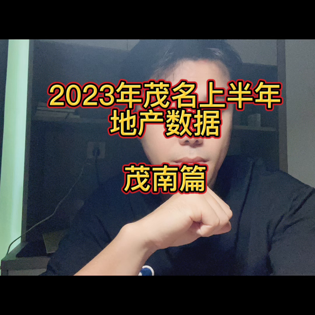 2023年上半年茂名楼市数据