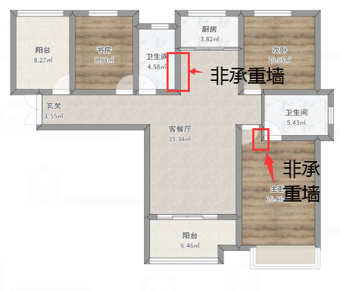 拆除墙体前准备：区分承重墙与非承重墙，拆错影响整栋楼房