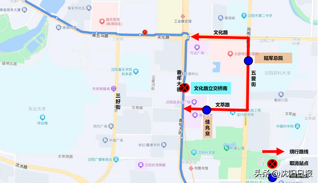 因立交桥加固改造施工，道路临时封闭，这些公交线路有调整