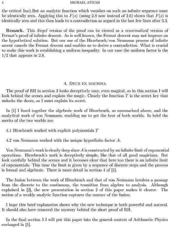 89岁数学家阿蒂亚给出“简单全新”的黎曼猜想证明？