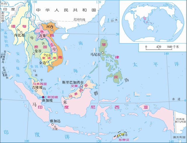 东南亚：地处“十字路口”的交通位置和三大板块交界的板块位置