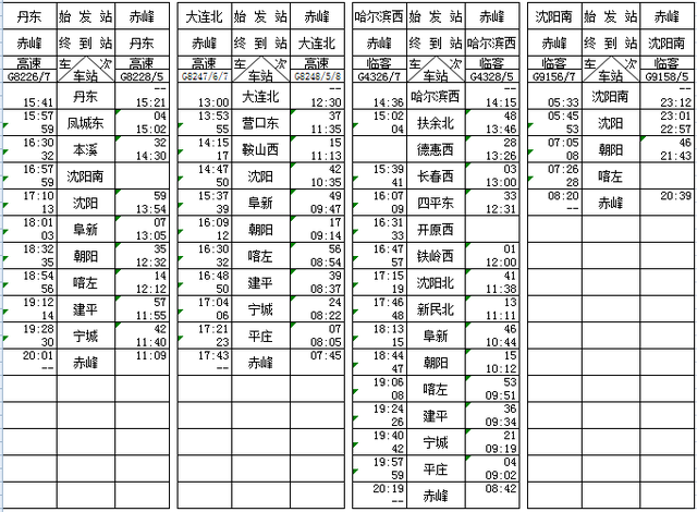 内蒙古这条高铁通往各地票价公布！（附列车时刻表）